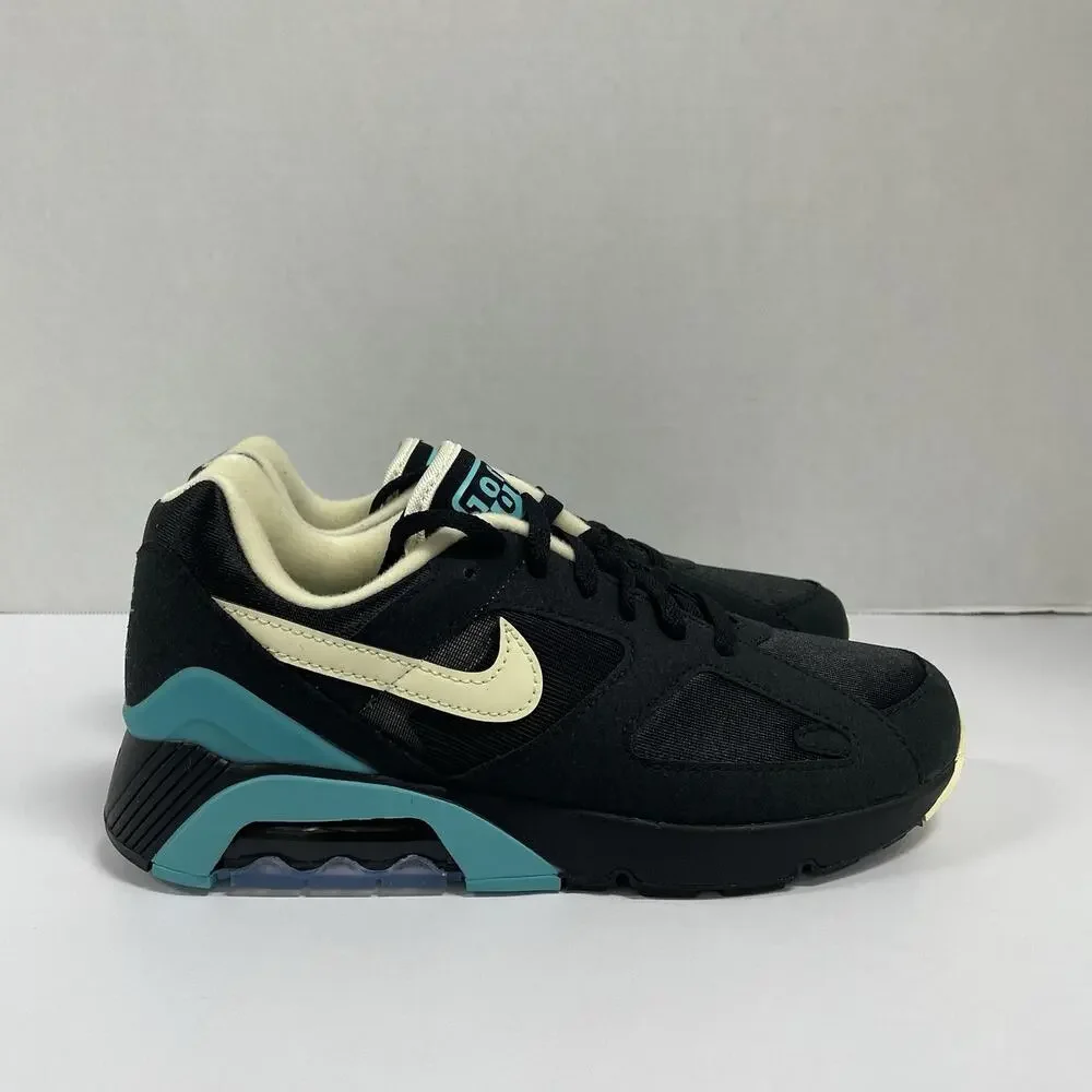 Nike Air Max 180 Black Dusty Cactus FJ9259 001 Size 7 Blue Turquoise Retro Shoes
